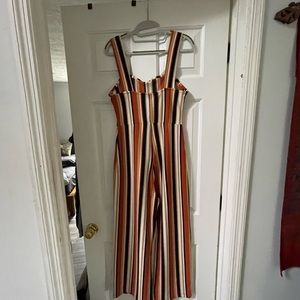 Urban Outfitters striped jumpsuit/overalls. In perfect condition.